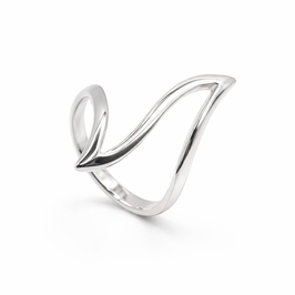 R1075 Silberring Flamme