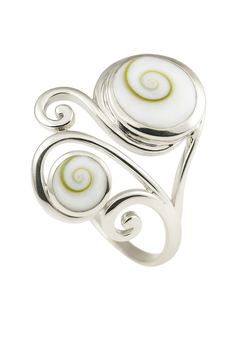 R1081 Silberring mit Shiva Auge