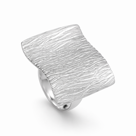 R922 Silberring eckig