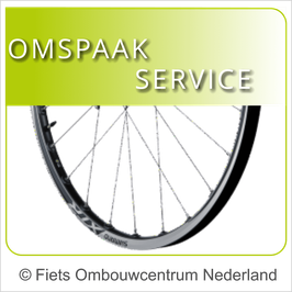 Omspaakservice van Fiets Ombouwcentrum Nederland