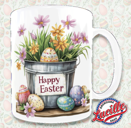 Mug Pâques Eggs & Flowers Bucket