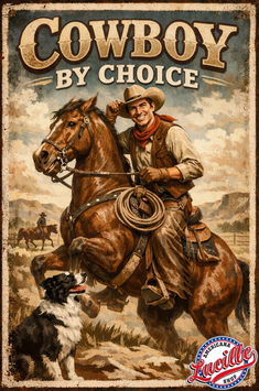 Plaque déco Cowboy by Choice