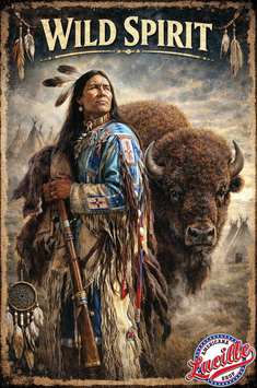 Plaque déco Native & Buffalo