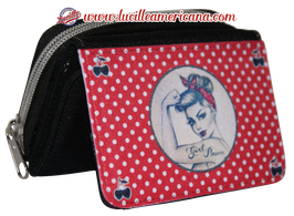 Porte monnaie Pin Up Gang red