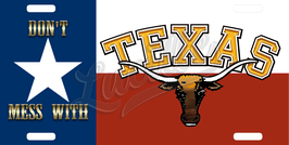 Plaque Immat Texas Longhorn