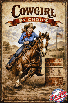 Plaque déco Cowgirl by Choice