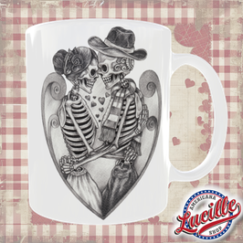 Mug St Valentin Skeleton Couple