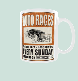 Mug Hot Rod Auto Races