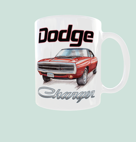 Mug Dodge Charger Red