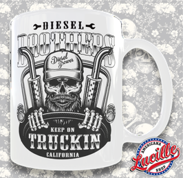 Mug Skull Truckin Diesel