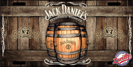 Plaque Immat Jack Daniel's Barrels