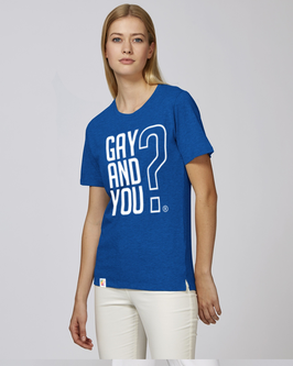 BLUE SHIRT  |   GAY AND YOU?   |   WHITE