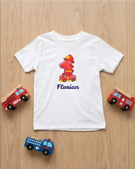 Geburtstagsshirt Junge Mädchen Personalisiert mit Name & Zahl 1-6