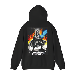Unisex Hoodie "St. Florian - Comic-Noir-Edition", schwarz