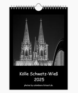 Kölle Schwatz-Wieß Kalender 2025