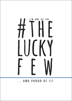Postkarte: I´m one of the #theluckyfew ... and proud of it!