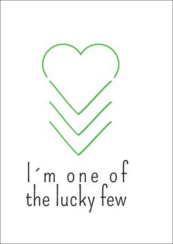Postkarte: I´m one of the lucky few >>>