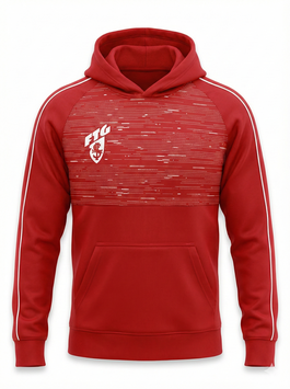 Unisex Hoodie im neuen rot-weißen Design "2026" mit FTG- Logo auf der linke Brustseite - ab 31,90€