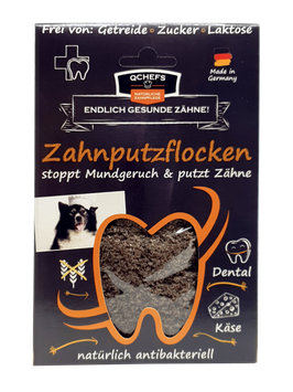 QCHEFS - Zahnputzflocken Hund 90g Tüte