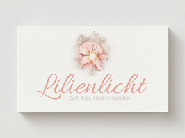 Lilienlicht – Spirituelles Seelenlogo für dein Herzensbusiness