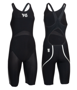 Traje de baño de competencia Nero Tx2 Kneeskin Negro
