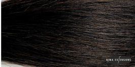 Schnitthaar Flachbonding Extensions E1B schwarzbraun
