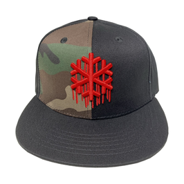 SNOWGOONS - RED SPLIT HAT