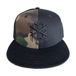 SNOWGOONS - BLACK SPLIT HAT