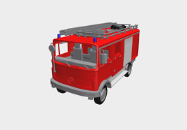 1:87 - 3D Druck Bausatz - LF 8 ähnlich Metz auf Mercedes LP 709