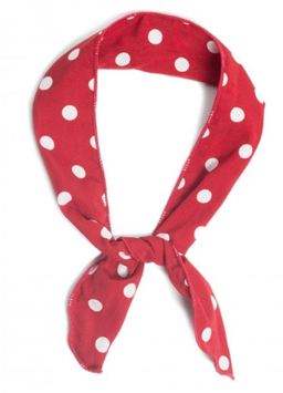 Haarband Collectif Polka Dot Wire rot