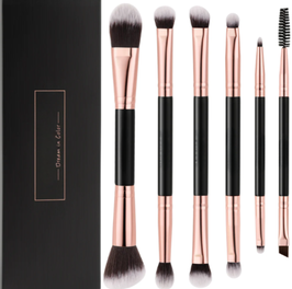 ♥ Rose Gold Augenpinsel-Set  ♥ 6-teilig (Doppelseitig)