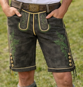 Original Trachtenhans sämische Damhirschlederhose