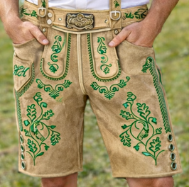 Original Trachtenhans sämische Damhirschlederhose