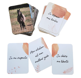 Cartes affirmations positives inspirées des Mustangs