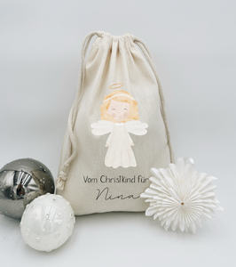 Christkindlsackerl aus BIO-Baumwolle -Engel-