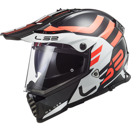 LS2 MX436 ADVENTURER BLACK WHITE