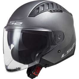 LS2 OF600 COPTER SOLID MATT TITANIUM
