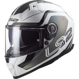 LS2 FF801 METRIC WHITE TITANIUM SILVER