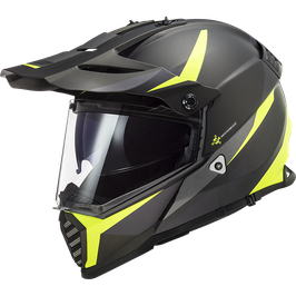 LS2 MX436 ROUTER MATT TITANIUM H-V-YELLOW