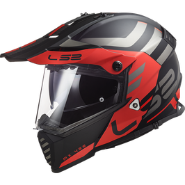 LS2 MX436 ADVENTURER MATT BLACK RED