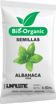 Semillas de Albahaca Verde (Genovesa) X 0,5 GRS