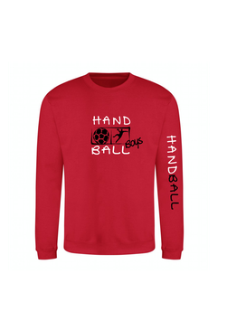Handball Sweater Boys rot/weiß/schwarz