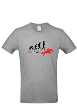 Pferde-Shirt Evolution grau