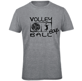 T-Shirt VB Boys heathergrey/schwarz