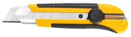 Cutter renforce 25mm Profi, bi-matière, lame cassable