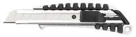Cutter alu, bi-matière, 18mm, lame cassable