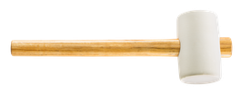 Massette caoutchouc blanc 65mm