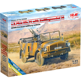 s.E.Pkw Kfz.70 with Zwillingssockel 36 WWII German Military Vehicle