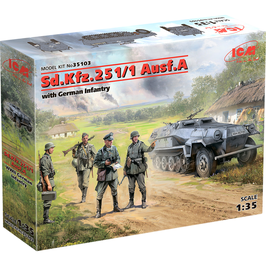 Sd.Kfz.251/1 Ausf.A with German Infantry