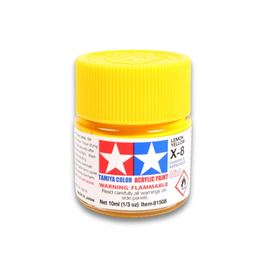 Acrylic Paint - Lemon Yellow Gloss (X-8)
